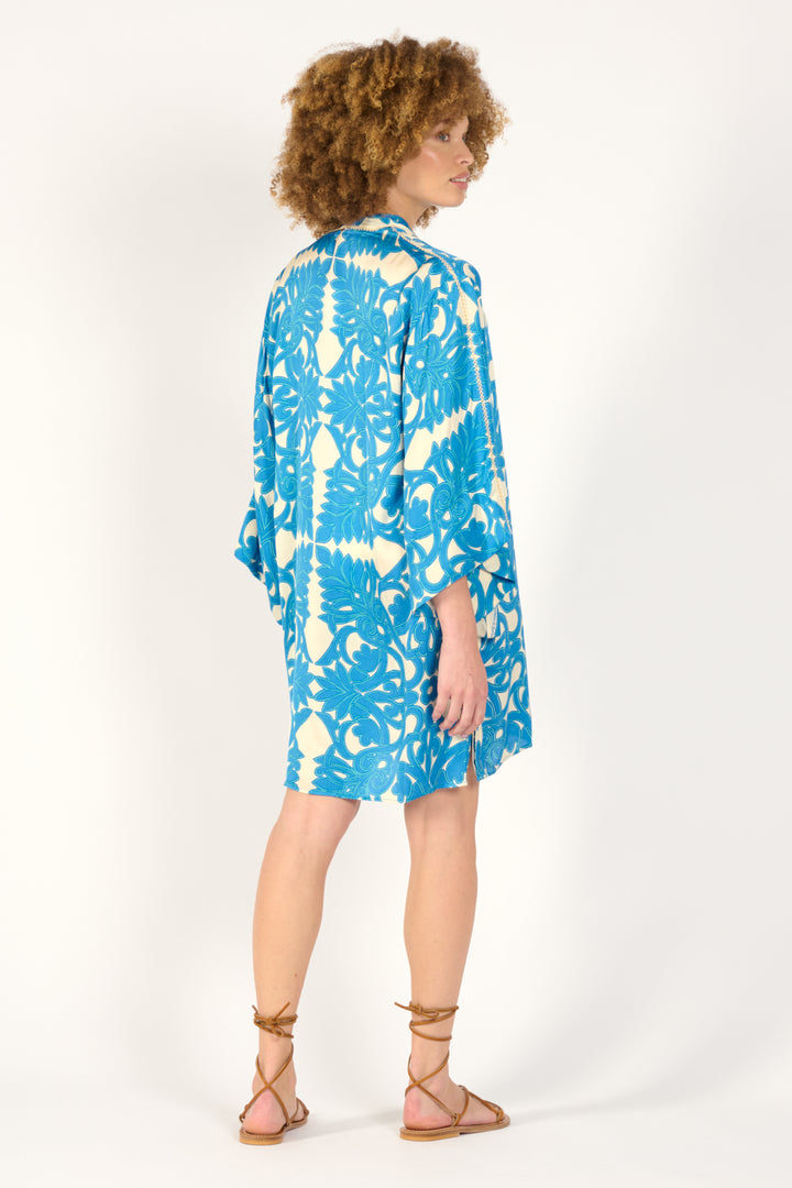 Blue Mantra kimono – Kimono Luna by Poupette St Barth, view 5
