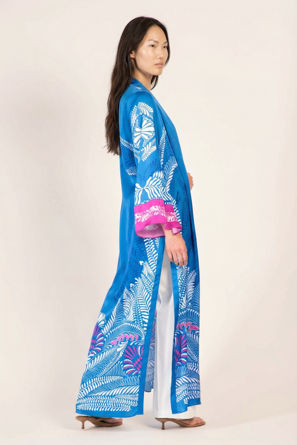 Blue Oolong kimono – Kimono Lea by Poupette St Barth, view 4
