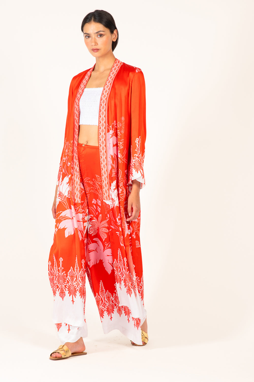 Coral Canopy kimono – Kimono Lea by Poupette St Barth, view 4
