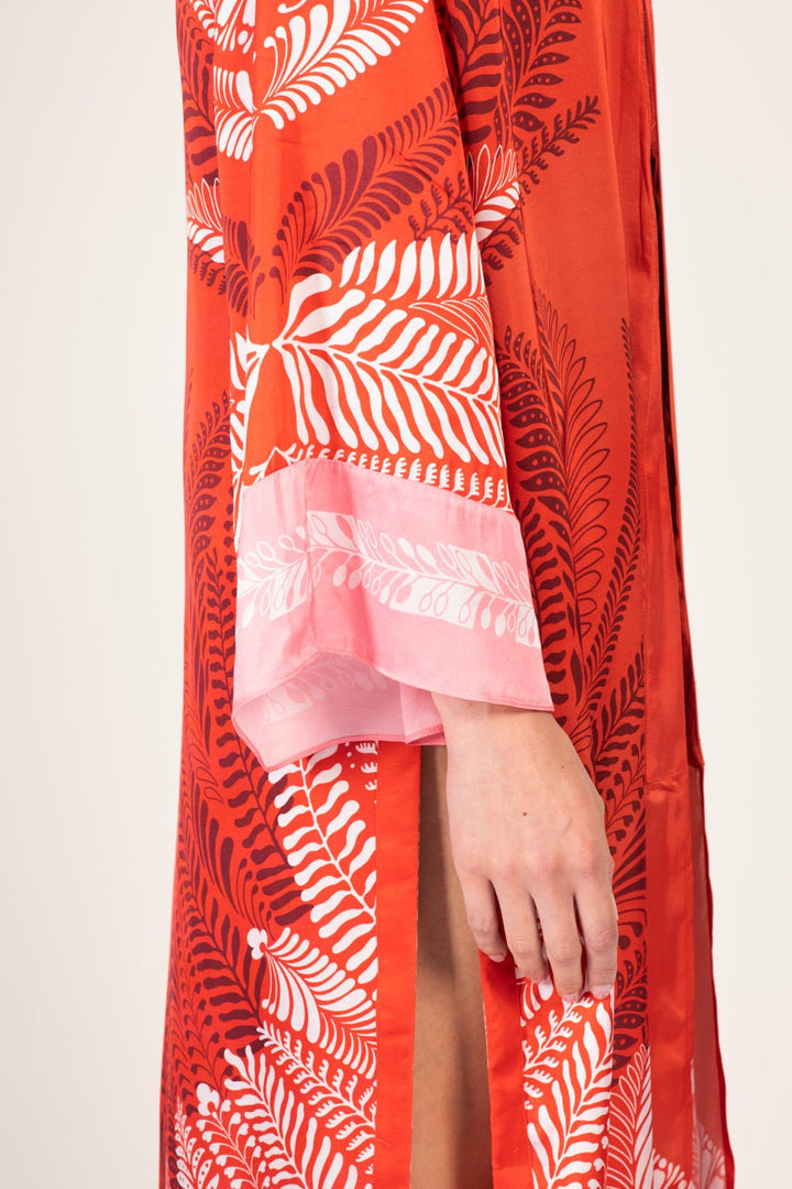 Orange Oolong kimono – Kimono Lea by Poupette St Barth, view 6