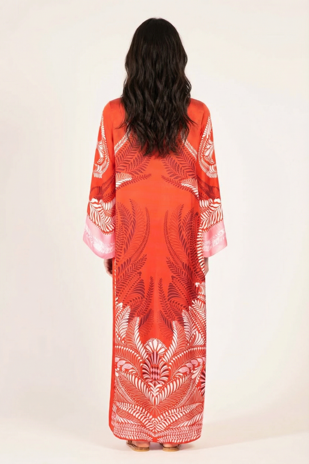 Orange Oolong kimono – Kimono Lea by Poupette St Barth, view 5
