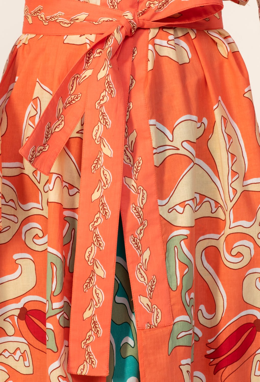 Orange Ritual kimono – Kimono Lea by Poupette St Barth, view 6