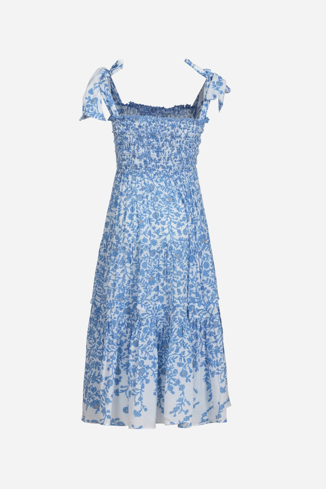 Girls' Blue Lazuli long dress – Long Dress Triny by Poupette St Barth, front view