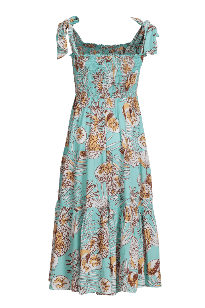 Girls' Mint Karibia long dress – Long Dress Triny by Poupette St Barth, view 2