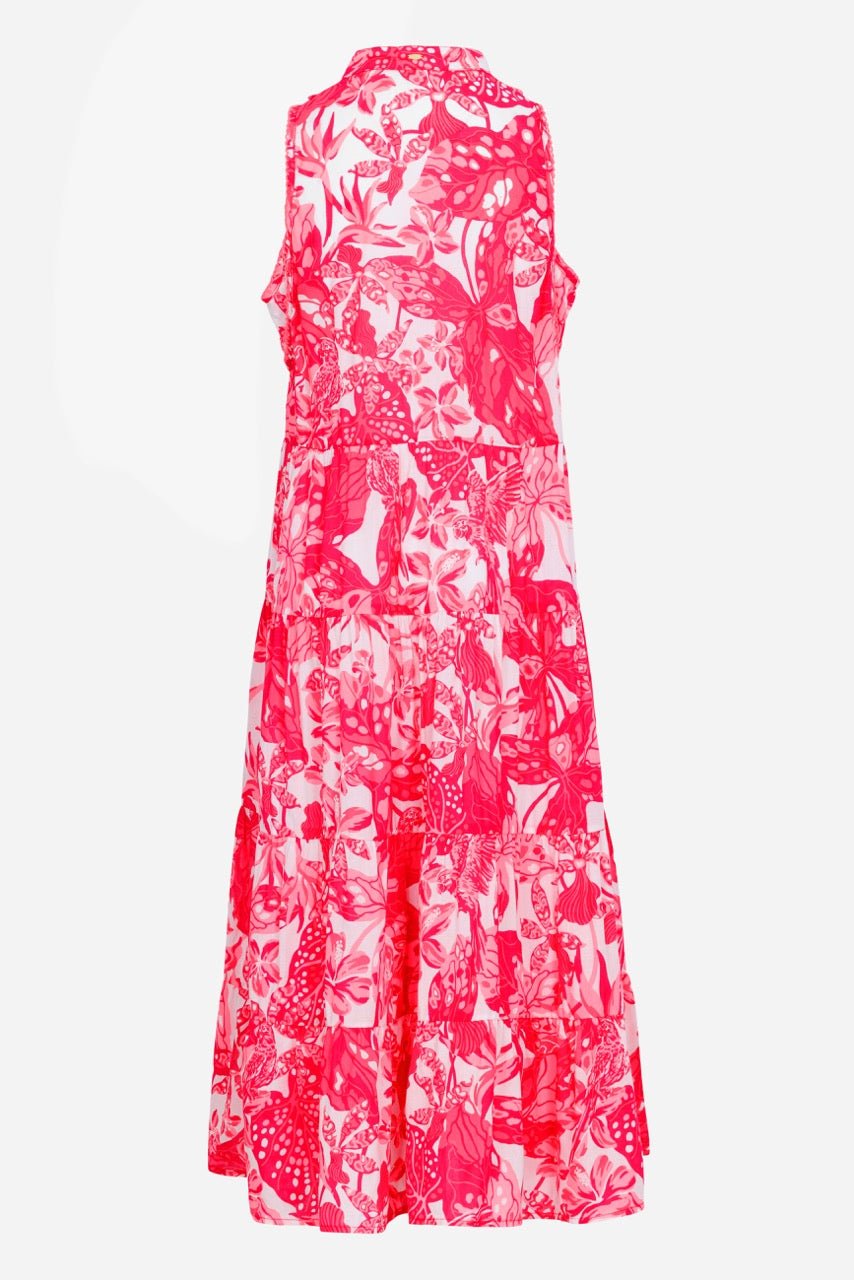 Girls' Pink Jengel long dress – Long Dress Nana by Poupette St Barth, view 2