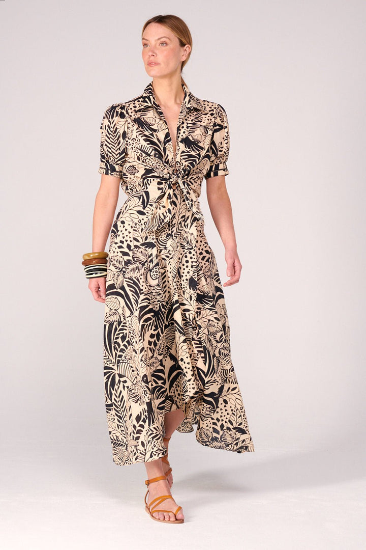 Black Toucan long dress – Long Dress Eren by Poupette St Barth, view 2