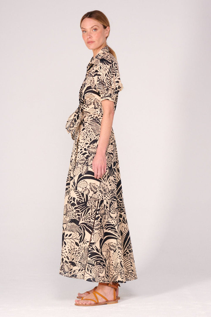 Black Toucan long dress – Long Dress Eren by Poupette St Barth, view 4