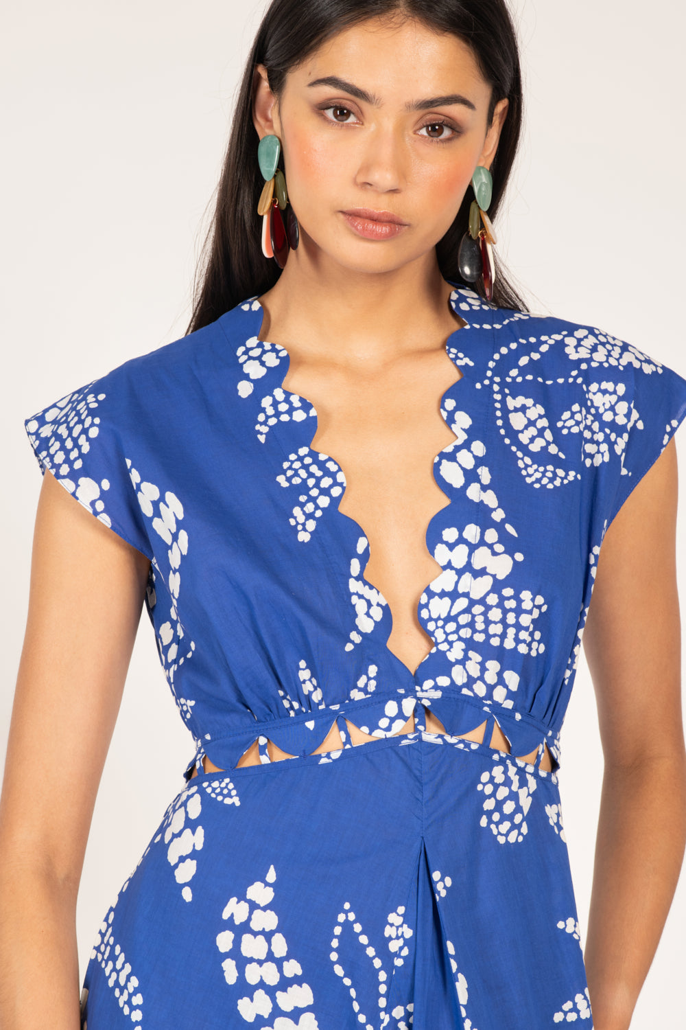 Blue Austral long dress – Long Dress Noreen by Poupette St Barth, view 4