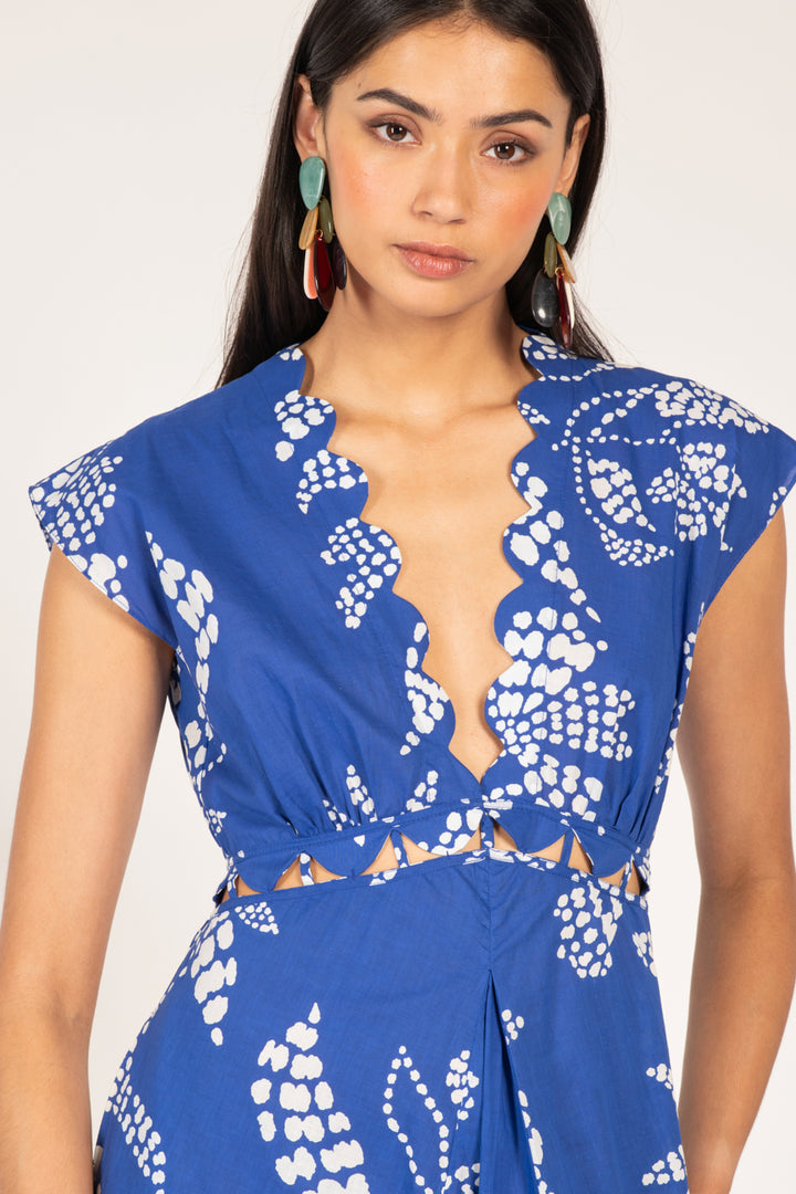 Blue Austral long dress – Long Dress Noreen by Poupette St Barth, view 4