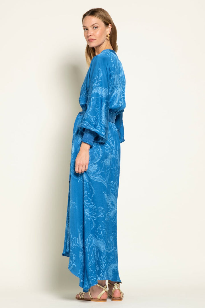 Blue Reef long dress – Long Dress Kristen by Poupette St Barth, view 4