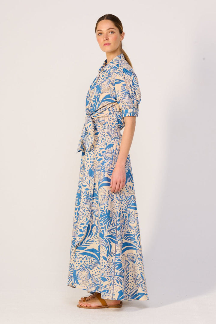 Blue Toucan long dress – Long Dress Eren by Poupette St Barth, view 5