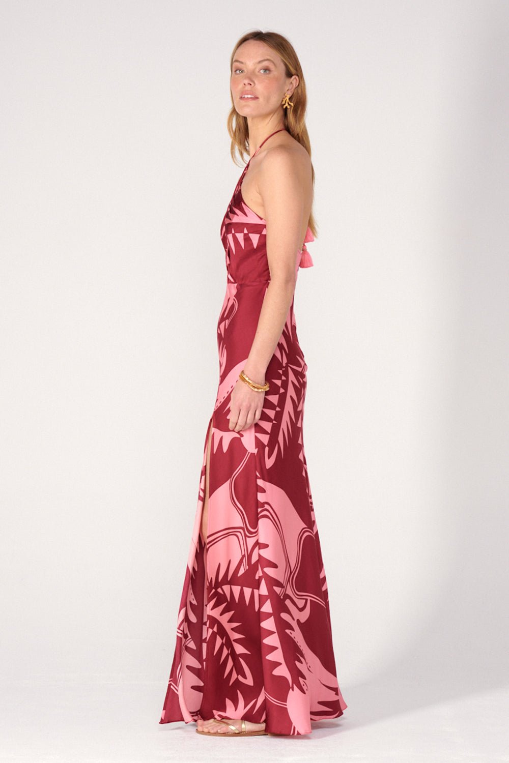 Bordo Oasis long dress – Long Dress Stella by Poupette St Barth, view 2