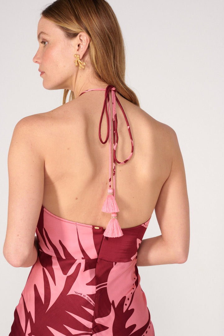 Bordo Oasis long dress – Long Dress Stella by Poupette St Barth, view 4