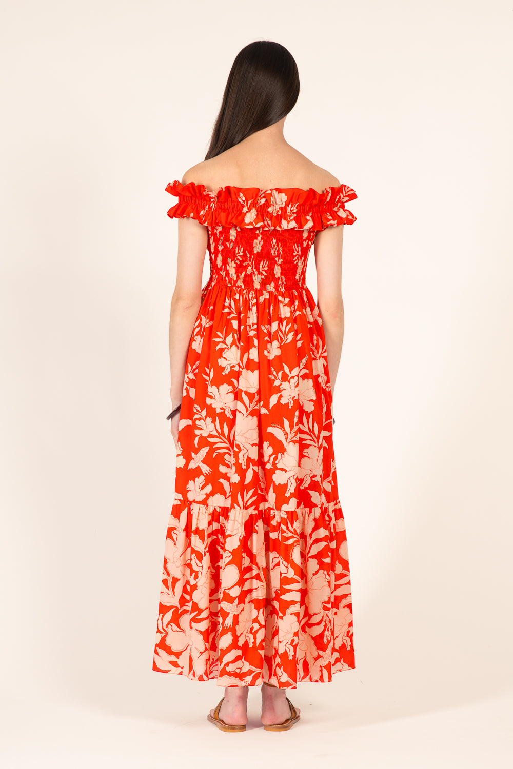 Coral Palm Beach long dress – Long Dress Suzanne by Poupette St Barth, view 7