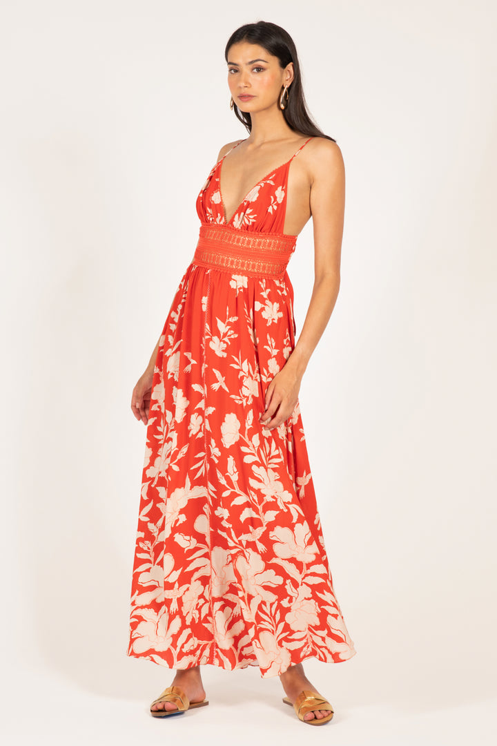 Coral Palm Beach long dress – Long Dress Havana by Poupette St Barth, view 2