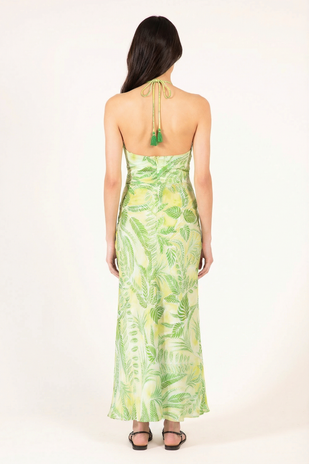 Green Calathea long dress – Long Dress Stella by Poupette St Barth, view 5