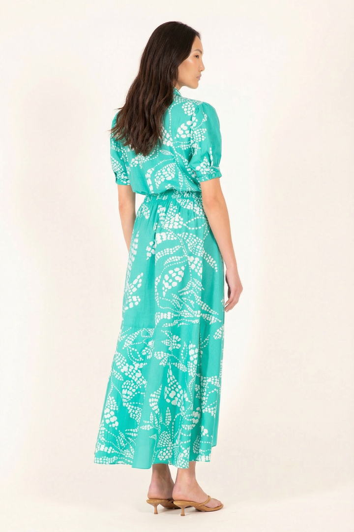Mint Austral long dress – Long Dress Eren by Poupette St Barth, side view