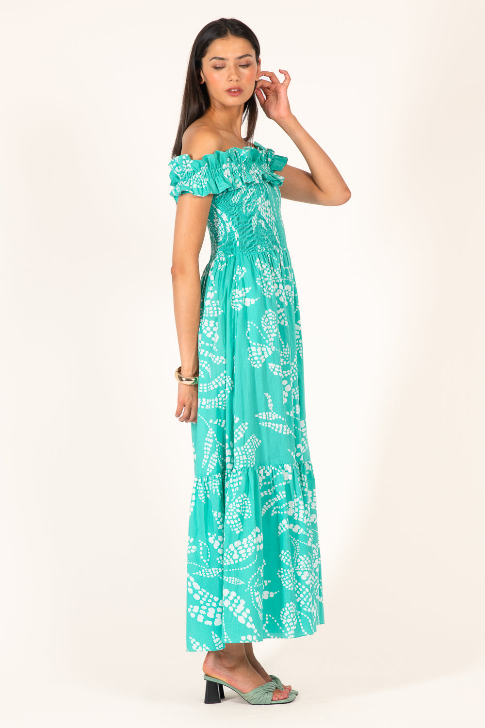 Mint Austral long dress – Long Dress Suzanne by Poupette St Barth, view 4