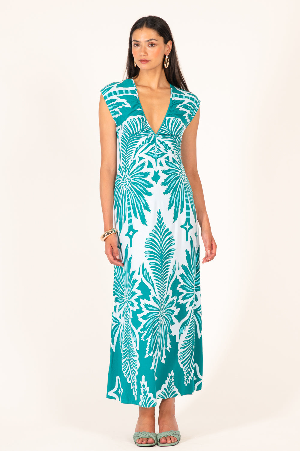 Mint Cartagena long dress – Long Dress Nova by Poupette St Barth, view 4