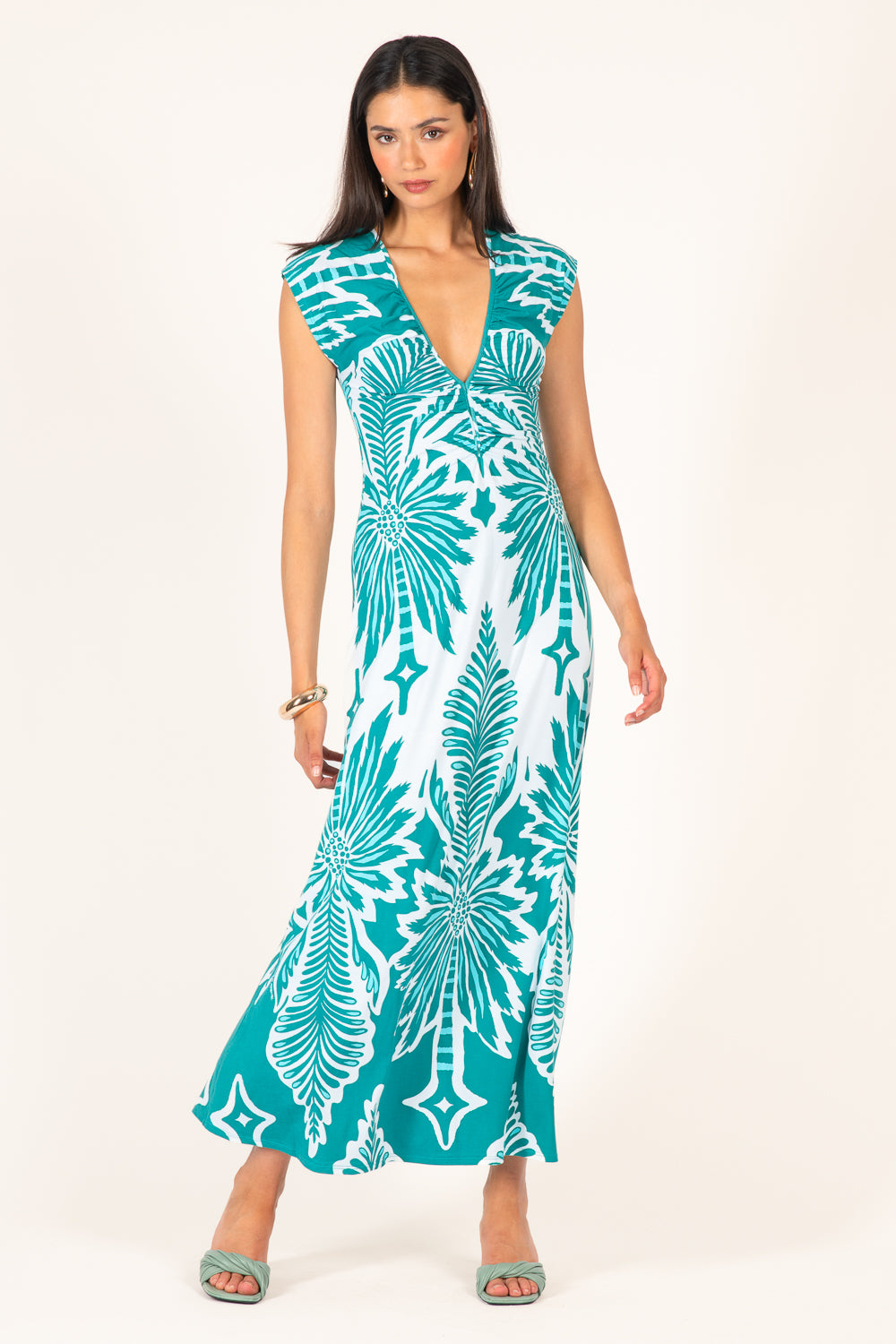 Mint Cartagena long dress – Long Dress Nova by Poupette St Barth, view 2