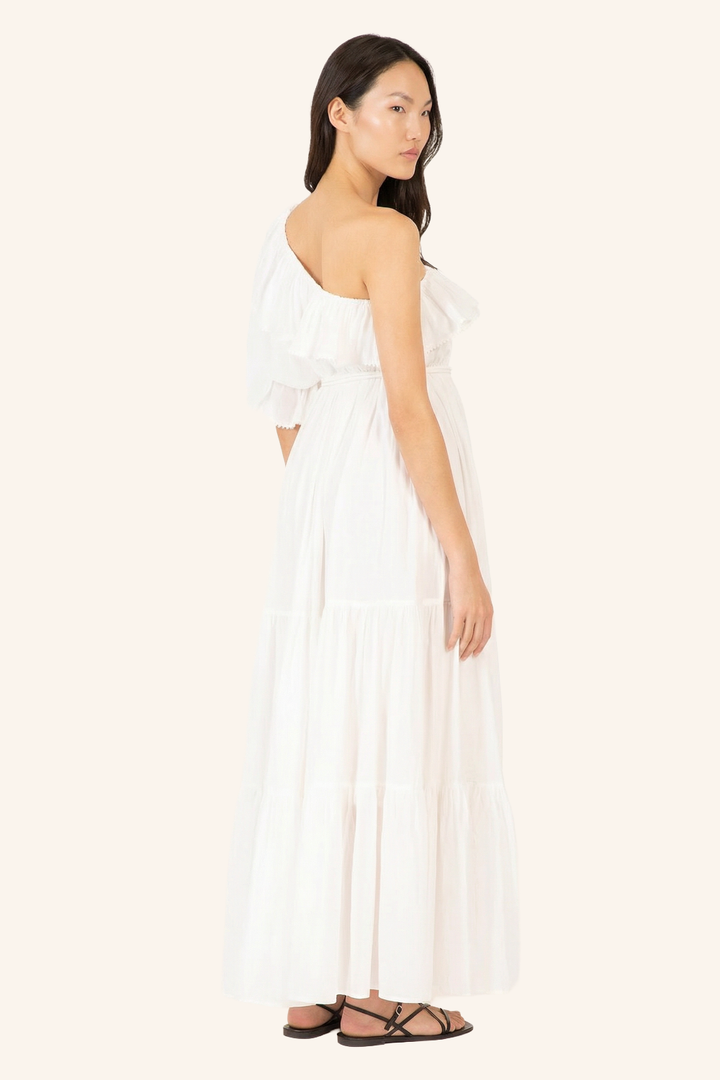 Natural White long dress – Long Dress Jay by Poupette St Barth, view 4