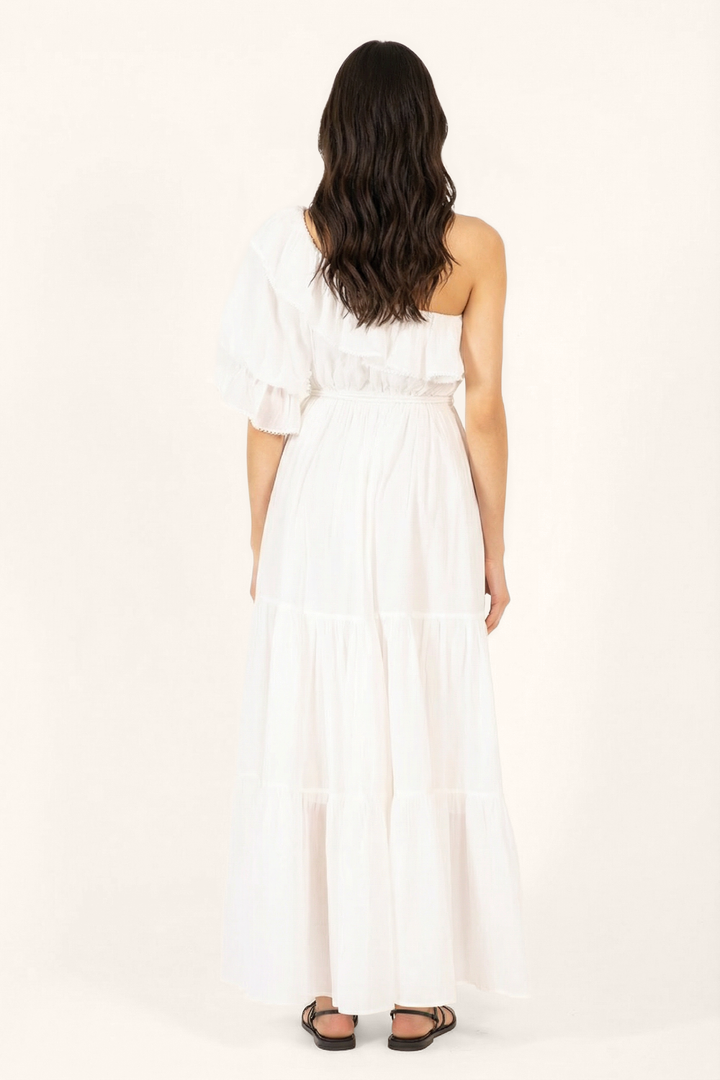 Natural White long dress – Long Dress Jay by Poupette St Barth, view 5