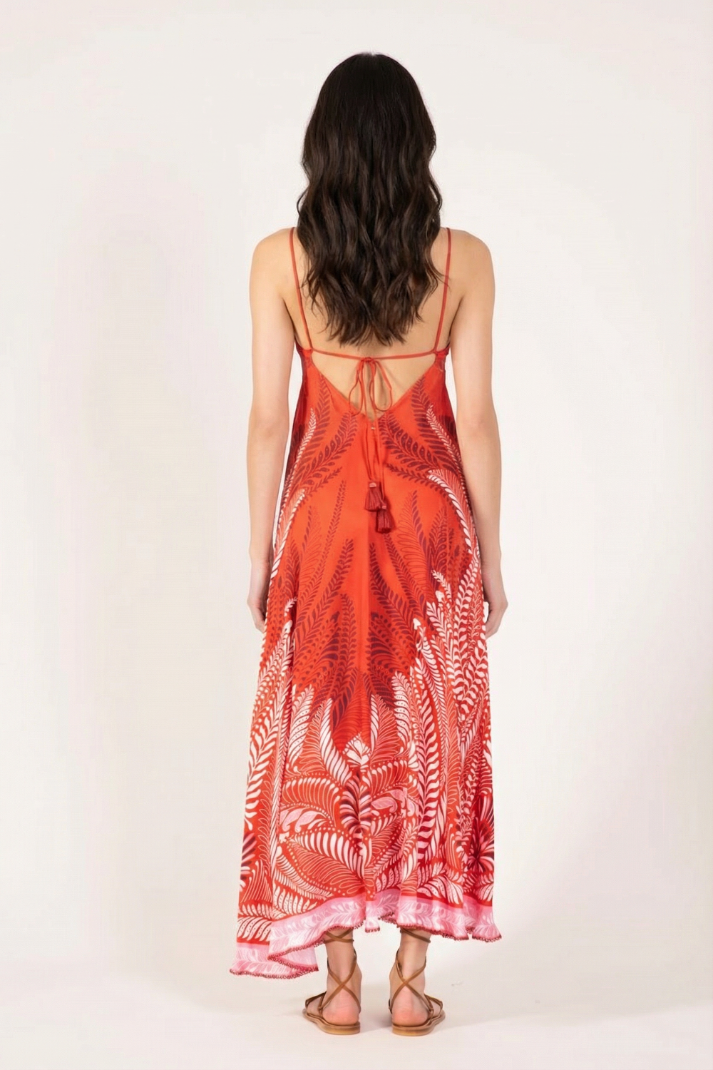 Orange Oolong long dress – Long Dress Denise by Poupette St Barth, view 4