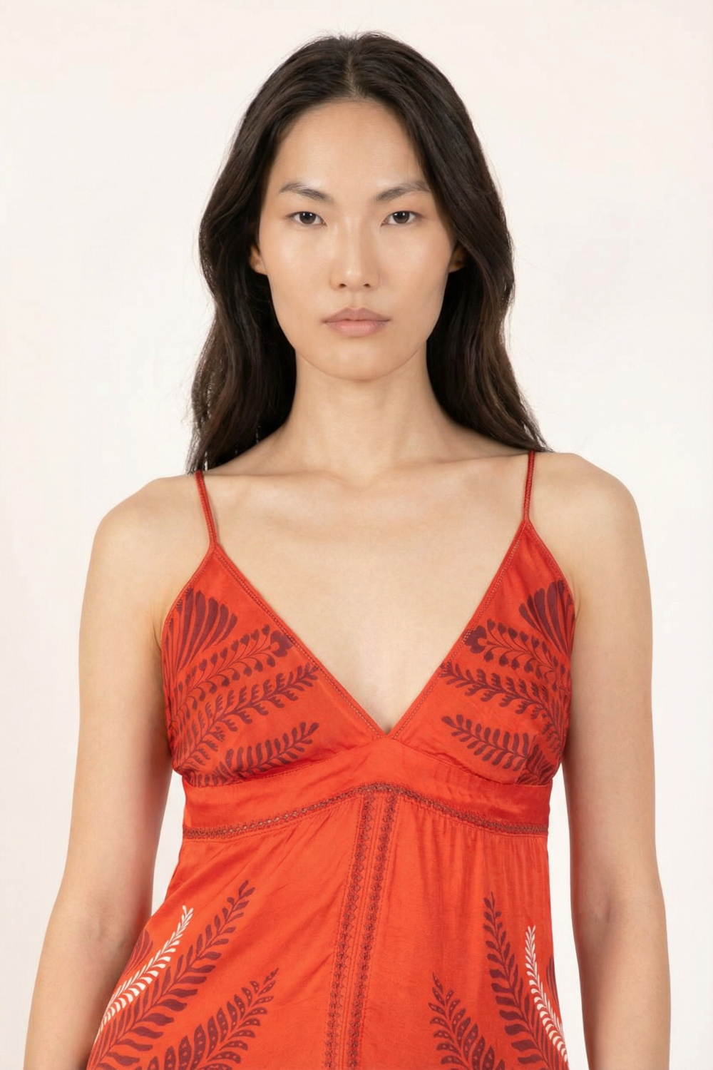 Orange Oolong long dress – Long Dress Denise by Poupette St Barth, view 3