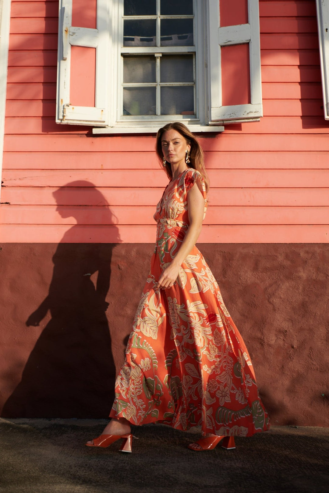 Long Dress Noreen | Orange | XS