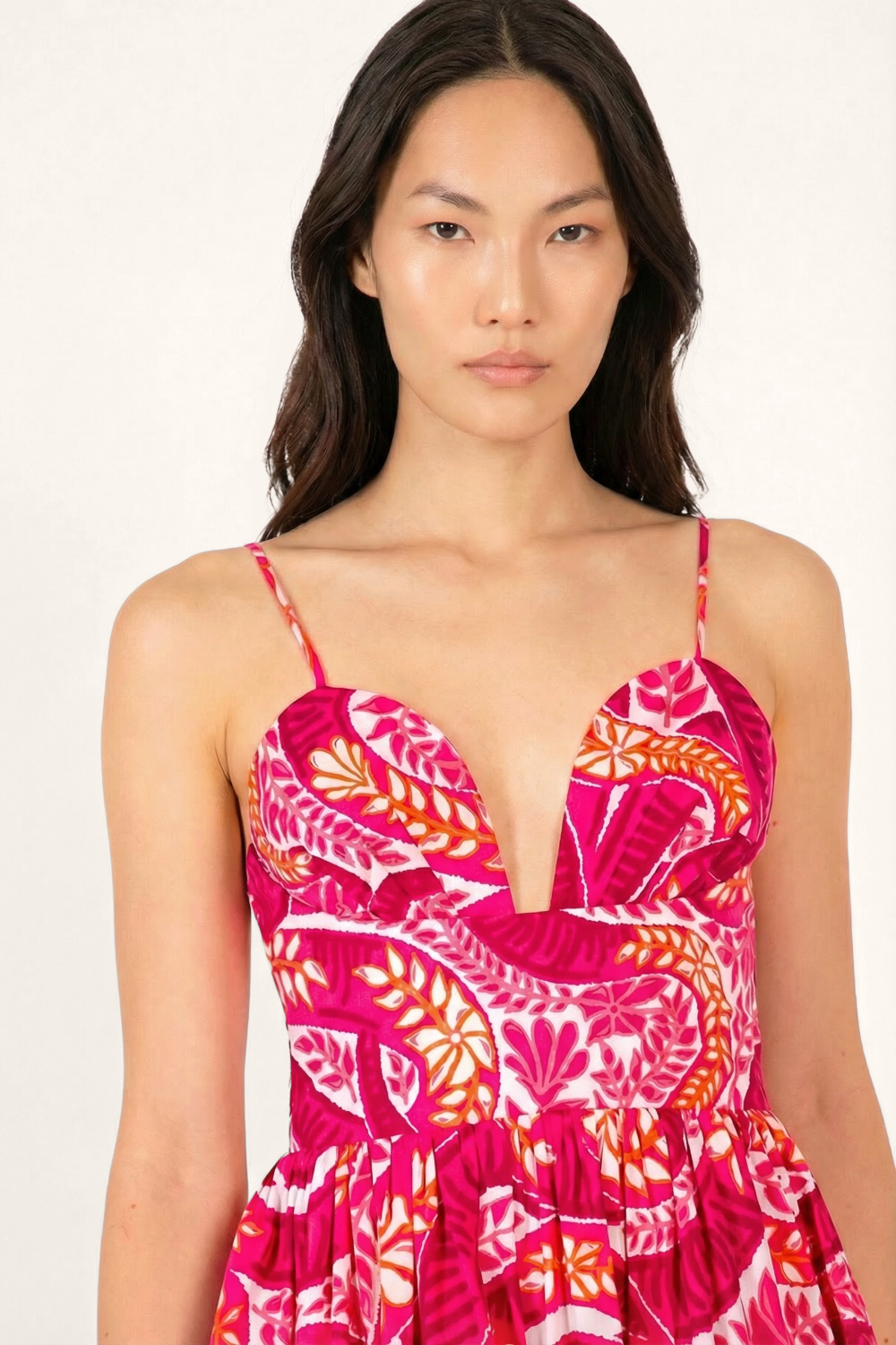 Pink Holy Snake long dress – Long Dress Milena by Poupette St Barth, view 2