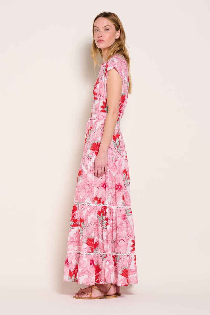 Pink Padang long dress – Long Dress Kora by Poupette St Barth, view 4