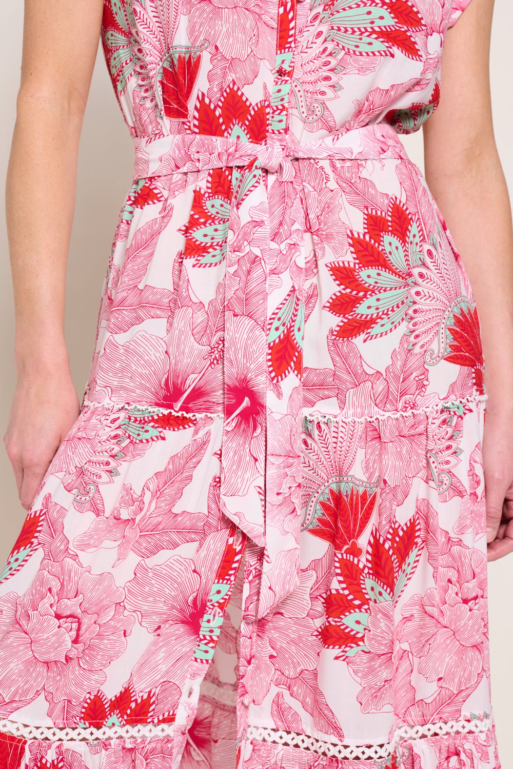 Pink Padang long dress – Long Dress Kora by Poupette St Barth, view 6
