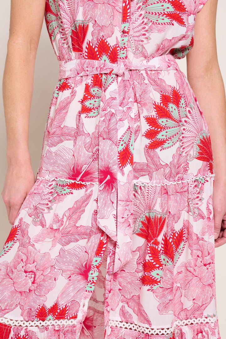 Pink Padang long dress – Long Dress Kora by Poupette St Barth, view 6
