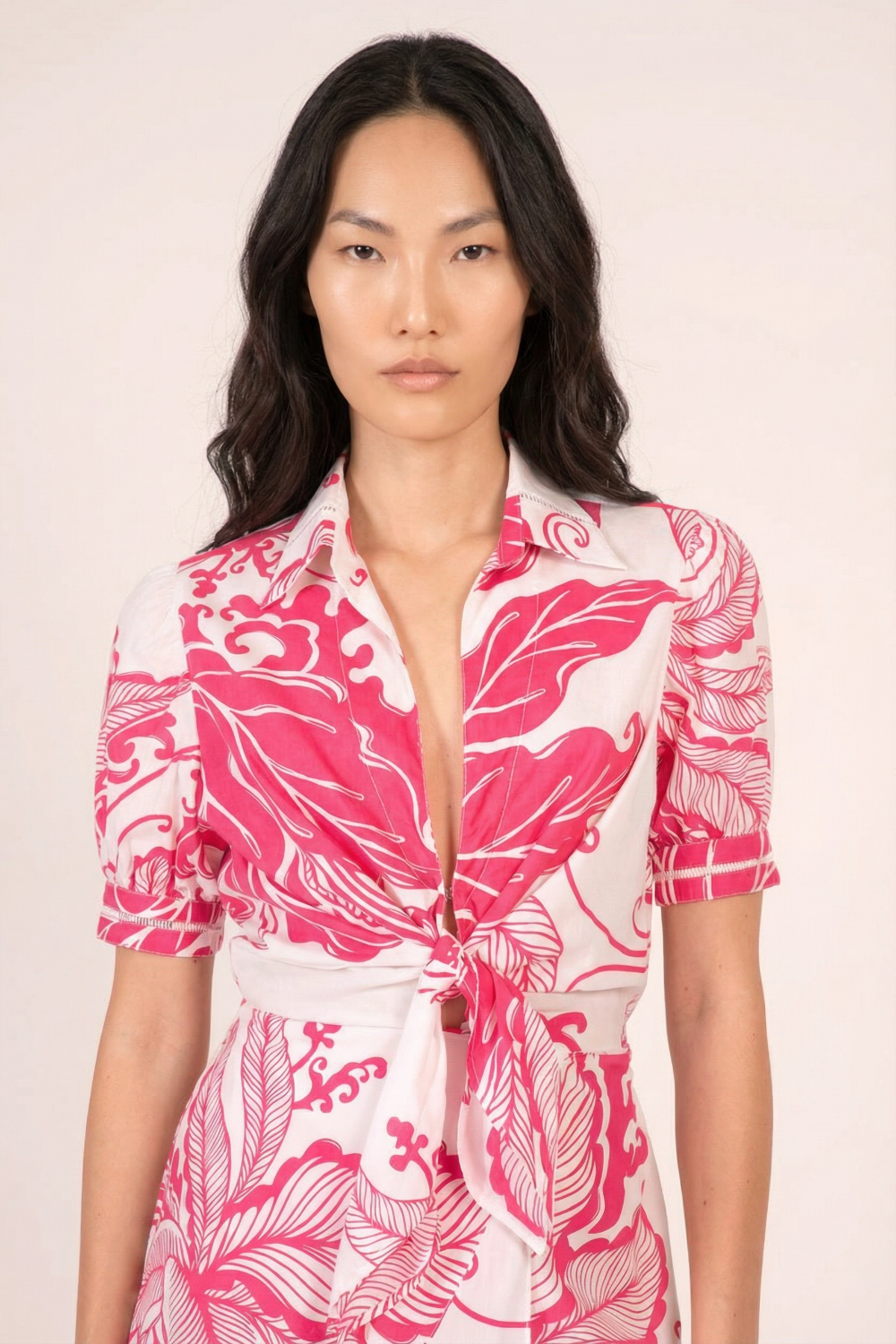 Pink Reef Wave long dress – Long Dress Eren by Poupette St Barth, view 3