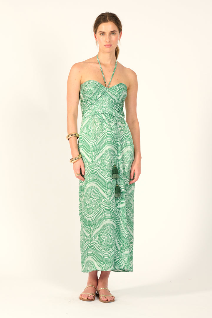Sage Moryana long dress – Long Dress Collina by Poupette St Barth, view 3