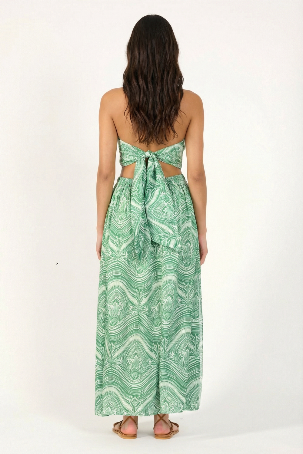 Sage Moryana long dress – Long Dress Isore by Poupette St Barth, view 4
