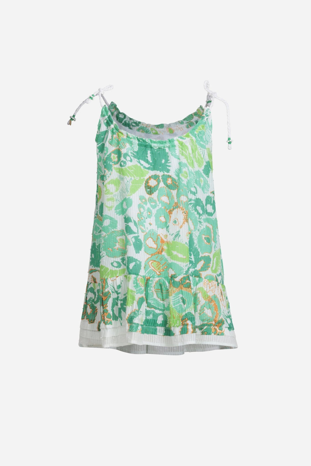 Girls' Green Pencilleo mini dress – Mini Dress Billie by Poupette St Barth, front view