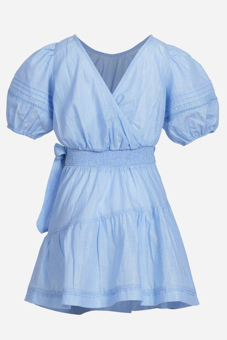 Mini Dress Chantal for girls - Light Blue