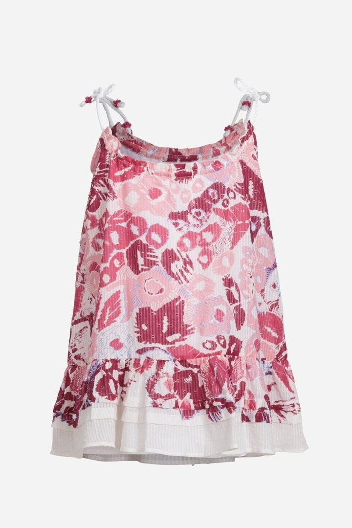 Girls' Pink Pencilleo mini dress – Mini Dress Billie by Poupette St Barth, view 2