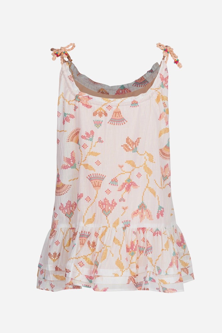 Girls' Pink Ylang Ylang mini dress – Mini Dress Billie by Poupette St Barth, view 2