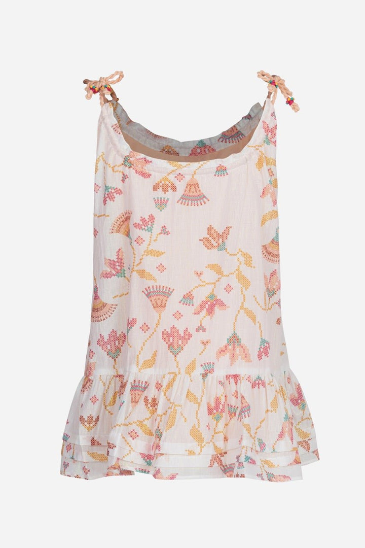 Girls' Pink Ylang Ylang mini dress – Mini Dress Billie by Poupette St Barth, view 2