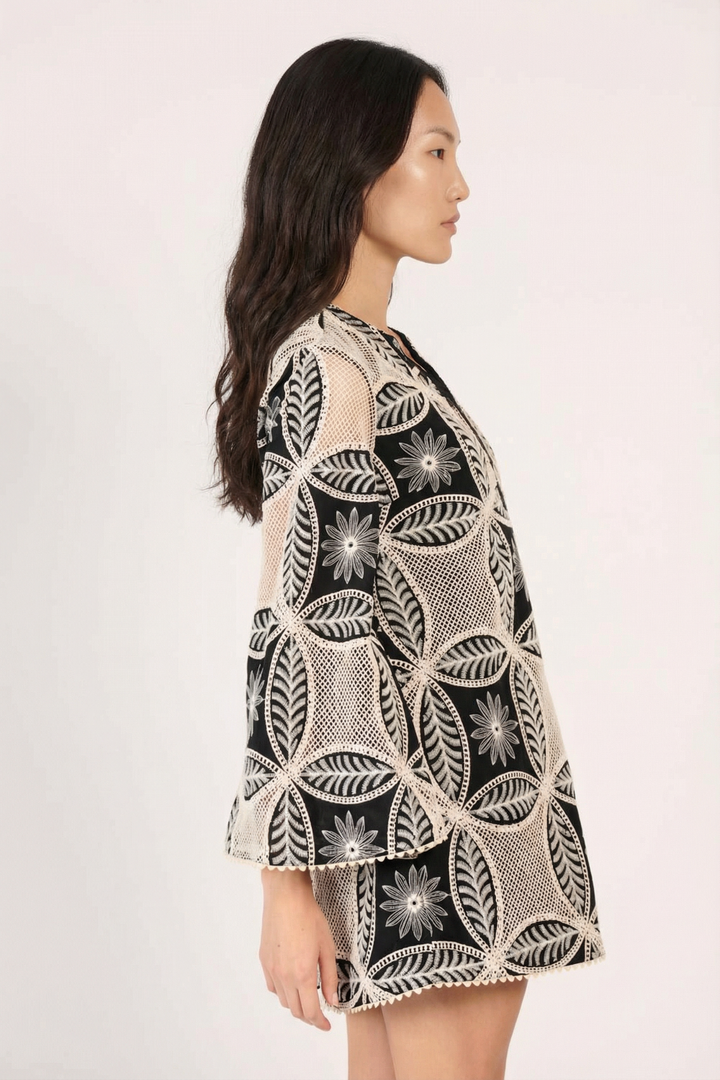 Black mini dress – Mini Dress Gia by Poupette St Barth, view 2
