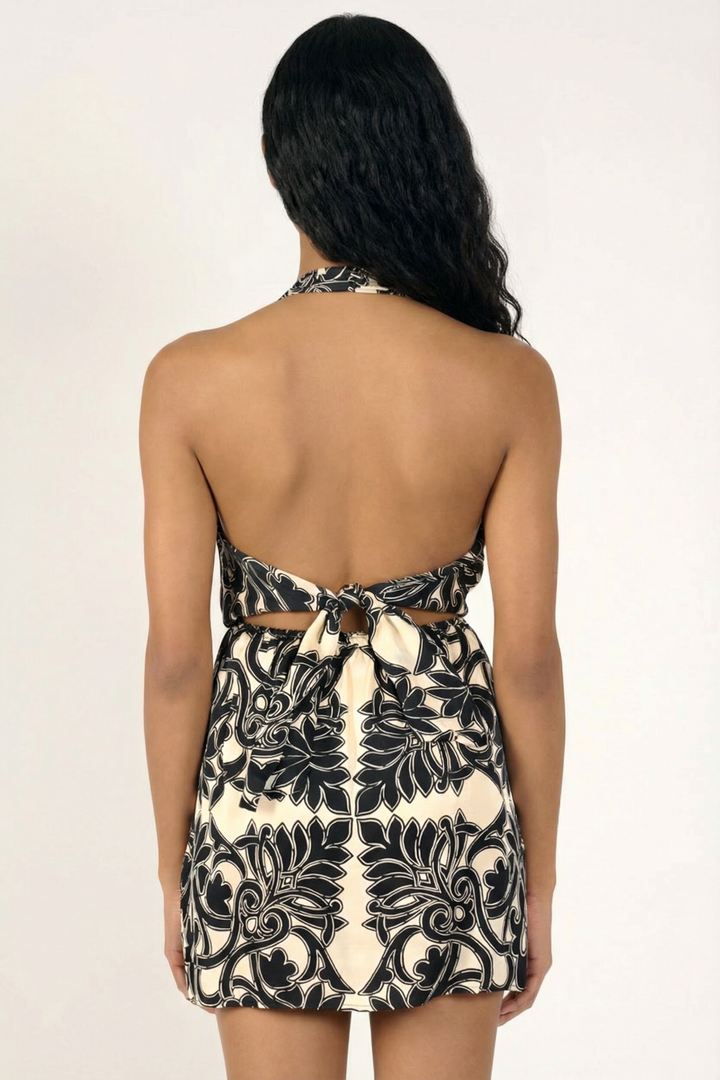 Black Mantra mini dress – Mini Dress Manon by Poupette St Barth, view 5