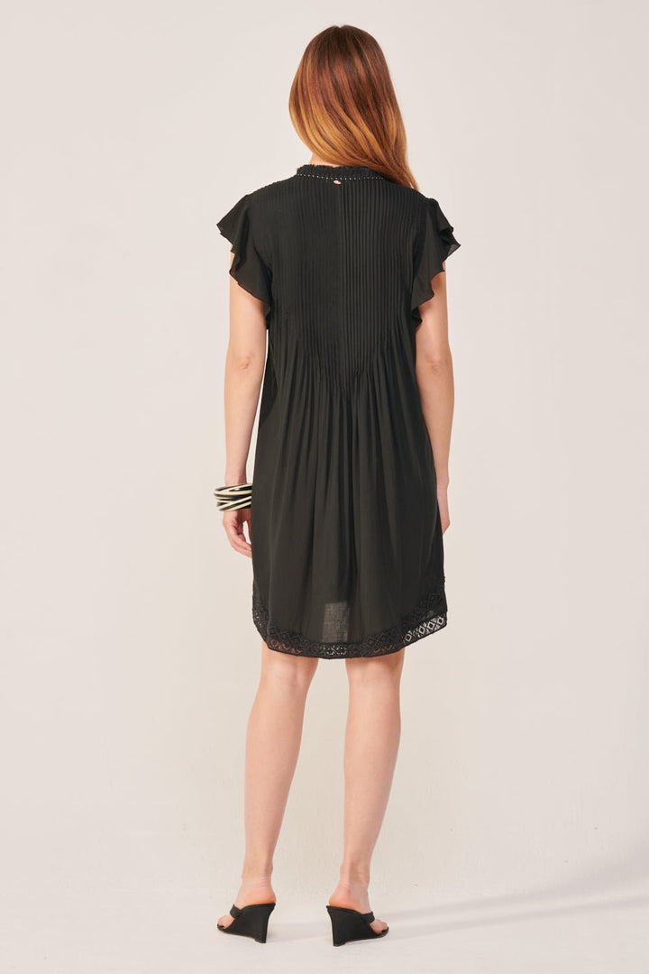 Black mini dress – Mini Dress Sasha by Poupette St Barth, view 6