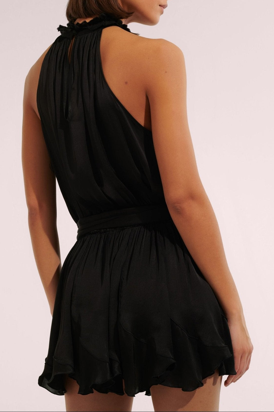 Black mini dress – Mini Dress Bianca by Poupette St Barth, view 2