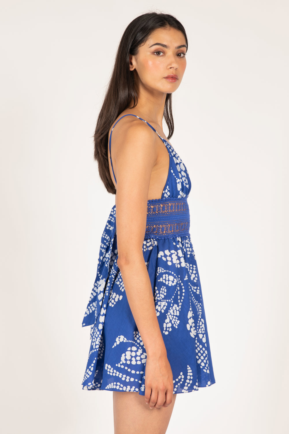 Blue Austral mini dress – Mini Dress Emilie by Poupette St Barth, view 3