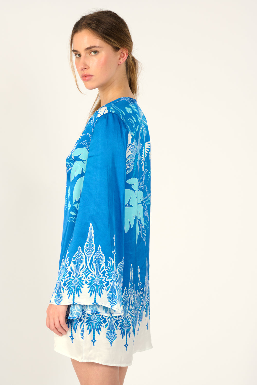Blue Canopy mini dress – Mini Dress Gia by Poupette St Barth, view 3