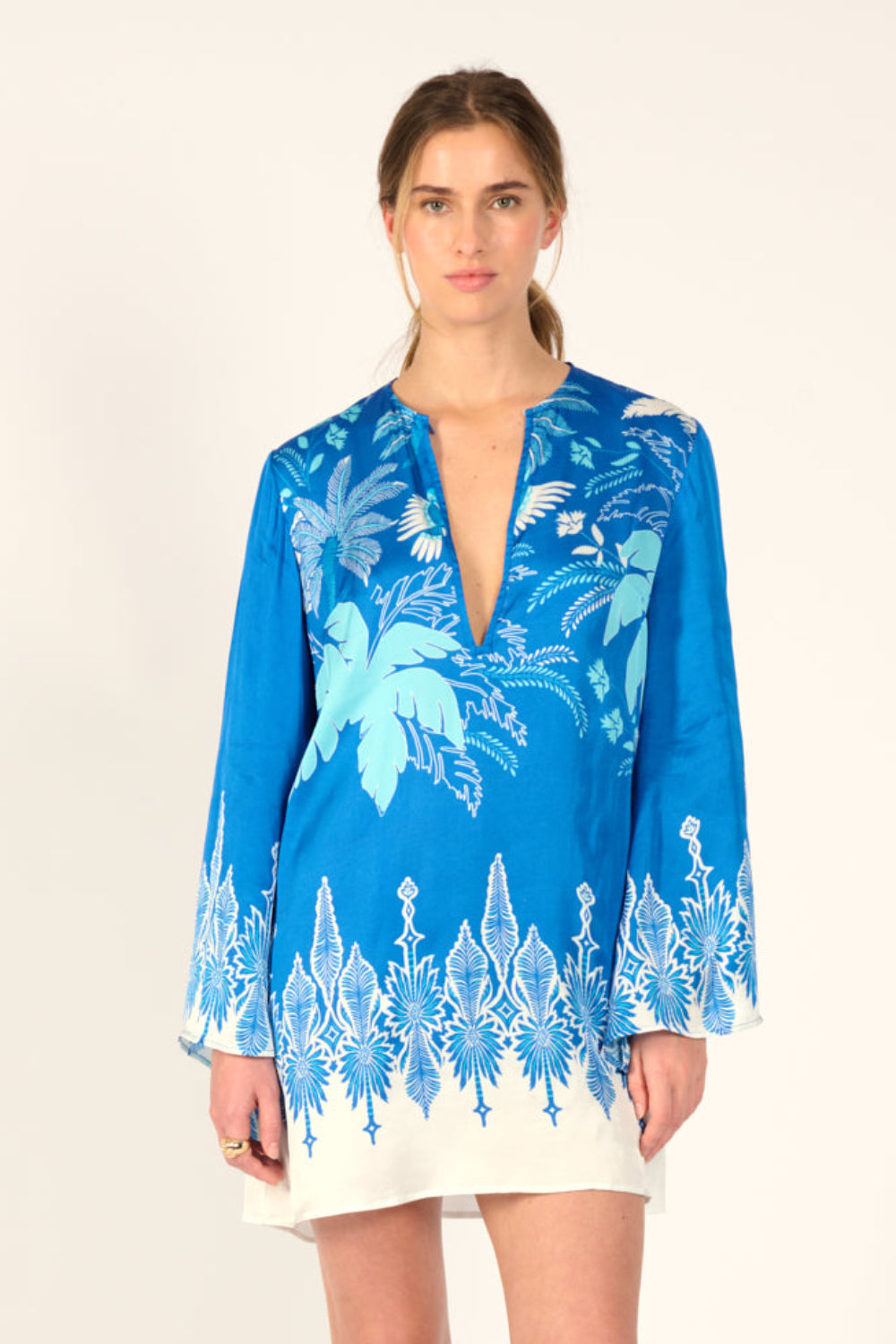 Blue Canopy mini dress – Mini Dress Gia by Poupette St Barth, view 2