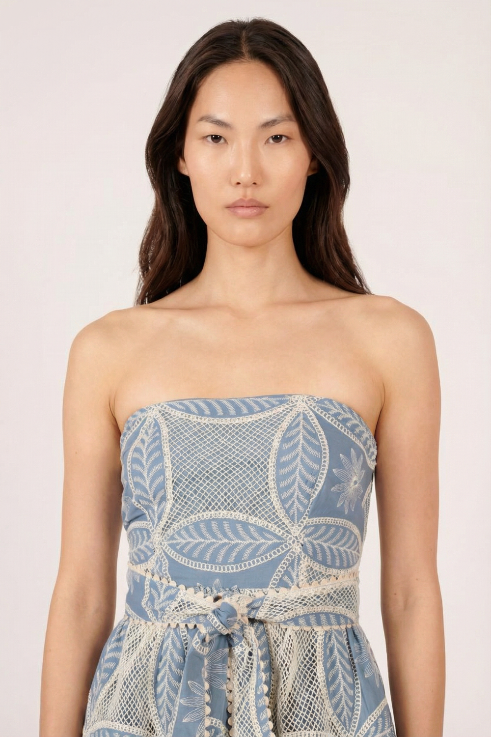 Blue mini dress – Bandeau Dress Christine by Poupette St Barth, view 4