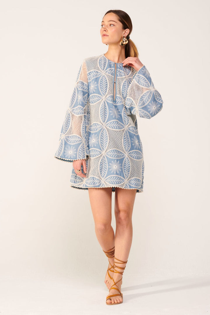 Blue mini dress – Mini Dress Gia by Poupette St Barth, view 2